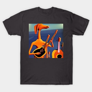 A Kangaroo Playing Guitar T-Shirt